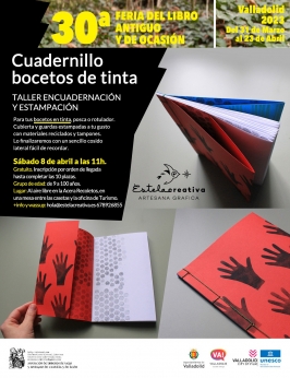 "Taller de Encuadernación y Estampación" en la 30ª Feria del Libro Antiguo y de Ocasión