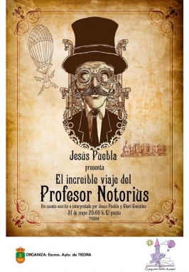 Jesús Puebla presenta "El increible viaje del profesor Notorius" en Tiedra