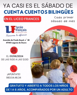 Cuentacuentos bilingües en el Liceo Francés de Laguna de Duero