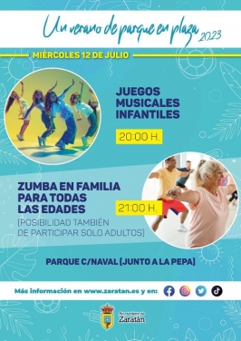 "Juegos musicales" y "Zumba en familia" en Zaratán