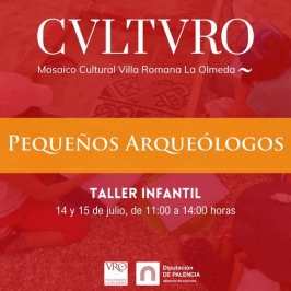 "Pequeños Arqueólogos" en la Villa Romana La Olmeda