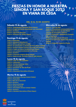 Fiestas en Honor a nuestra Señora y San Roque en Viana de Cega