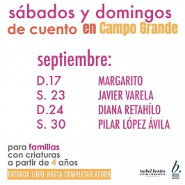 Sábados y domingos de cuento en la Biblioteca del Campo Grande