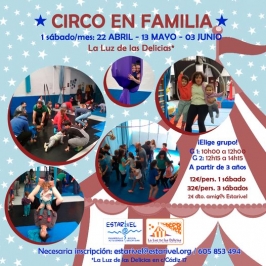 "Circo en familia" en la Luz de las Delicias