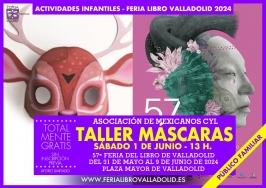 "Taller de Máscaras" en la Feria del Libro de Valladolid