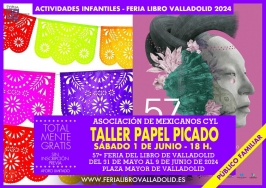 "Taller Papel Picado" en la Feria del Libro de Valladolid
