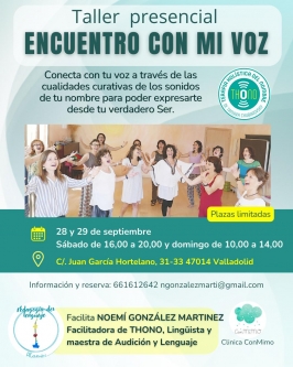 Taller "Encuentro con mi voz" en ConMimo