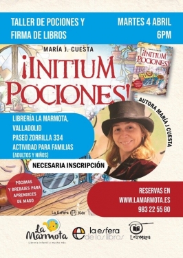 Taller de pociones y firma de libros "Initum Pociones"