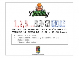 "1, 2, 3... Read en inglés" en La Cistérniga