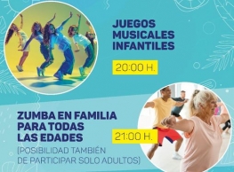 "Juegos musicales" y "Zumba en familia" en Zaratán