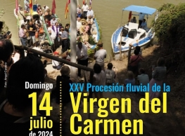 Procesión Fluvial de la Virgen del Carmen por el río Pisuerga