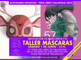 "Taller de Máscaras" en la Feria del Libro de Valladolid