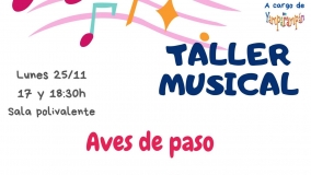 Taller musical “Aves de paso” en la Biblioteca Pública de Castilla y León 